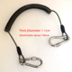 thumbnail image 2 of Cuerda telescópica de acero inoxidable perdida con hebilla para colgar, cuerda antipérdida, accesorios de pesca, llave eléctrica, paquete anticaída, cuerda de resorte de alambre de acero, 2 of 5