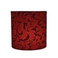 thumbnail image 3 of Aspen Creative 31311 Transitional Drum (Cylinder) Shape Spider Construction Lamp Shade in Red, 10" wide (10" x 10" x 10"), 3 of 5