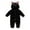 Black, variant on Baby Toddler Animal Outfit Hooded Romper Full Zipper Infant Jumpsuit Cat Costume Kids Fall Clothes Size 6-24M