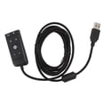 thumbnail image 2 of USB Audio Adapter, 2m Length USB To Audio Jack Sound Card Adapter Plug and Play LED Indicator  for  for, 2 of 7