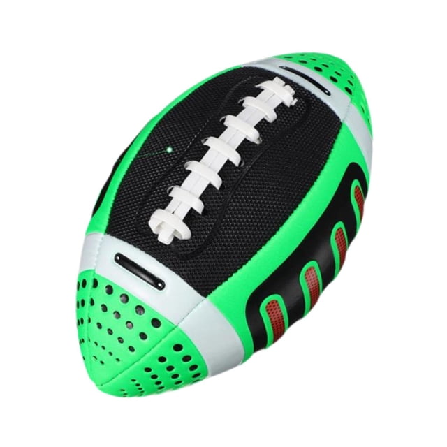 Thinsony Kids Rugby Ball Gift Portable Soccer 3 Sports Size Rugby Blue Outdoor Ball Indoor Green 11x22cm