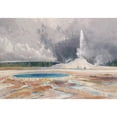 thumbnail image 3 of Thomas Moran 14x11 Black Modern Framed Museum Art Print Titled - The Castle Geyser, Upper Geyser Basin, Yellowstone National Park (1874), 3 of 5