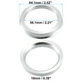 thumbnail image 6 of Unique Bargains 2 Pcs 56.1mm to 64.1mm Universal Car Hub Centric Rings Silver Tone, 6 of 6