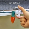 thumbnail image 2 of All In One Christmas Light Clip, Universal Gutter and Shingle Clip for C7, C9 and Mini Lights, 100 Pack, 2 of 17