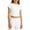 F201-White, variant on FYDUU Summer Girls T Shirts Athletic Crop Tops Fashionable Casual Solid Color Short Sleeve T-Shirts Workout Tees Breathable Basic Shirt 4-5 Years