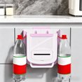 thumbnail image 5 of Gumesh Collapsible Hanging Trash Can, Foldable Kitchen Garbage Can,Plastic Food Waste Bin for Cabinet Door, Waste Basket for Rv Camping Bathroom Bedroom(Purple), 5 of 6
