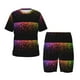 thumbnail image 1 of Balery Colorful Sparkling Conjunto de Pijama Infantil de Manga Corta con Estampado – Ropa de Dormir de Algodón Suave-X-Large, 1 of 6