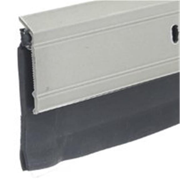 Frost King® A62/36SN Premium Extra Wide Aluminum / Vinyl Heavy Duty Door Sweep - 2" x 36", Satin Nickel