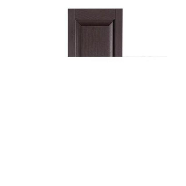 Premier Panneau Surélevé Extérieur Volets Décoratifs, Marron Sienne - 15 x 47 Po.
