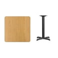 thumbnail image 3 of Flash Furniture 30'' Square Natural Laminate Table Top with 22'' x 22'' Table Height Base, 3 of 3