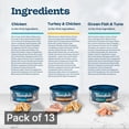 thumbnail image 6 of Blue Buffalo Tastefuls Wet Cat Food Paté Variety Pack Chicken Turkey & Chicken Ocean Fish & Tuna, 5.5 oz. Cans (12 Count) (Pack of 13), 6 of 10