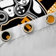 thumbnail image 4 of Feelyou 3D Gamepad Lover Black Out Curtains for Teens, Video Gaming Gamer Curtains Pack of 2 (42x63 Each), Orange Cartoon Game Theme Bedroom Curtains, Window Curtains Home Decor, 4 of 6
