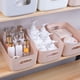 thumbnail image 4 of Cesta de almacenamiento de plástico con asas, pequeña caja de almacenamiento ligera, organizador para baño, cocina, guardería, cosméticos, cajones, estantes brillar Electrónica, 4 of 5