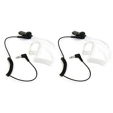 Buwico 3.5mm Covert Acoustic Tube Receiver_ Listen Only Earpiece Headset for 2_way Motorola Icom Radio Transceivers and