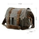 thumbnail image 3 of GEARONIC TM Bolso bandolera militar escolar de lona y cuero vintage para hombre Messenger grande 17 "- Pizarra Methold SH1106-113, 3 of 4