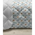thumbnail image 3 of Bear Down Alternative Comforter, Repetitive Cartoon Forest Animal Illustration, Microfiber Quilt for All Season, 5 Sizes, Chocolate Multicolor, by Ambesonne, 3 of 3