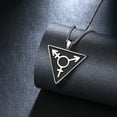 thumbnail image 4 of Jewmon LGBT Necklace Black Enamel Lesbian Pay Pride Triangle Pendant Pride Jewelry for Men and Women Couples Gift, 4 of 7
