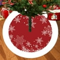 thumbnail image 3 of Boovnll Christmas Tree Skirt, 31" Large Soft Xmas Decor Printed Mat Tree Skirt for Winter Holiday Xmas Tree Mat Party Decor, Christmas Decorations, 3 of 8