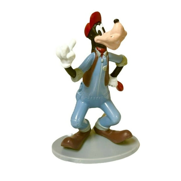 Mickey Mouse Mechanic Goofy 4” PVC Cake Topper Figure Figurine Disney Rare Gift New