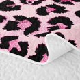 thumbnail image 5 of Erosebridal Pink Leopard Print Bed Spread Queen for Girls, Boho Western Style Queen Coverlet Set, 3pcs, 5 of 7