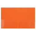 thumbnail image 4 of JAM Paper Heavy Duty Plastic Two Pocket Presentation Folders, Orange, 108/pack, 4 of 5