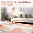 thumbnail image 2 of ODIKA 6' x 9' Machine Washable Non-Slip Area Rug, Contemporary Blobs High Traffic Rug, Peach, 132585, 2 of 7