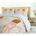 thumbnail image 5 of Ambesonne Science Duvet Cover Set, General Body Parts Art, 2-Calking, Champagne Pale Pink, 5 of 7