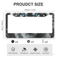 thumbnail image 3 of 2 Pack Wolf with Blue Eyes License Plate Frame Animal Series Car License Plate Frame Aluminum Metal 2 Holes for Us Standard Vehicles with 2 Holes and Screws, 3 of 6