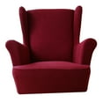 thumbnail image 3 of Abbracc Sofa Covers Seat Removable Stretch Spandex Protective Covers for Wing Arm, Sofa Red, 3 of 9