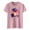 Pink, variant on Icvfdpl Womens Shirts Vacation Text Printed Round Neck Short Sleeved Casual Top Streetwear Stylish S