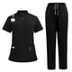thumbnail image 5 of Uniforme médico y pantalones,Conjunto de uniforme de enfermera con múltiples bolsillos,Camiseta y pantalones de uniforme médico,lavables a máquina,cómodos,Ropa de trabajo para enfermeras, 5 of 8