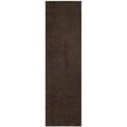 thumbnail image 6 of SAFAVIEH Laguna Neven Plush Solid Shag Area Rug, Brown, 6'7" x 6'7" Round, 6 of 10