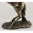 thumbnail image 3 of Unicorn Studio Rearing Stallion Cold Cast Statue Figurine, Bronze Color 12.38 Inch, 3 of 4
