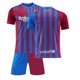 thumbnail image 1 of Nuevo 2021/2022 Camiseta de fútbol para niños 3# Pique 5# Sergio 10#messi Conjunto de camisetas de fútbol y pantalones cortos-Rojo-24 BmatwkZeng Bmatwk Jersey, 1 of 2