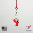 thumbnail image 5 of American Whistle Corporation Personal Safety Plastic Whistles with Nylon Lanyards Pack of 6 - Red, 5 of 5