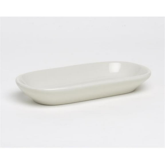 Tuxton China BEZ-0761 7.75 in. x 3.63 in. Relish Tray - Eggshell - 1 Dozen