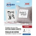 thumbnail image 1 of Avery Printable Fabric, 11" x 8 ½", for Inkjet Printers - 43384, 1 of 5