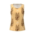 thumbnail image 6 of Sigee German Shepherd Dog for Women's Workout Tank Top,Running Tank Tops,Sleeveless Gym ClothesLarge, 6 of 8