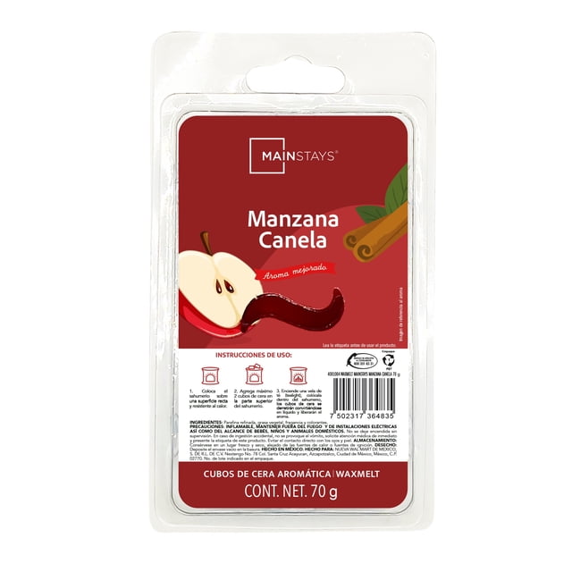 Cubos de Cera Aromática Mainstays Manzana Canela 70 G