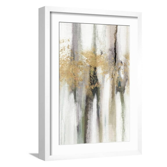 Falling Gold Leaf II Framed Premium Giclee Print by Studio W, 12" x 18", Sold by Art.com
