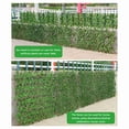 thumbnail image 3 of 3 SIMULACIÓN CERCA CERCA DE LA CERCA Telescópica Flores Falsas Hojas Verdes de Jardín de Jardín Al Aire Libre Hojas Decorativas de la Pared de la Pared., 3 of 7