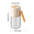 thumbnail image 2 of 180ml Glass Seasoning Jar with Measuring Dispensing Lid, Kitchen Spice Shaker and Pour Bottle with Airtight Seal, Refillable Condiment Container for Salt, Sugar, Pepper and Seasonings, 2 of 5