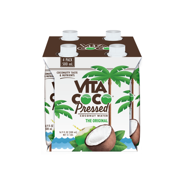 Vita Coco Pressed Coconut Water, Pressed Coconut, 16.9 fl oz Tetra