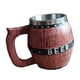thumbnail image 4 of Vasos con Forma de Cubo de Cocina con Asa, Jarra de Cerveza de Barril de Madera, 4 of 9