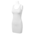 thumbnail image 3 of Women's Basic Scoop Neck Sleeveless Bodycon Mini Tank Dress, 3 of 3