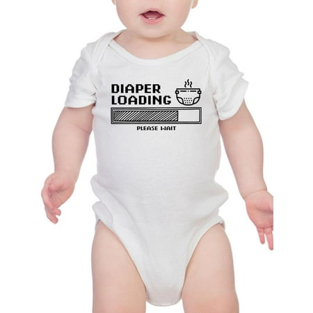 

Diaper Loading Please Wait Bodysuit Infant -Smartprints Designs Newborn
