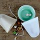 thumbnail image 4 of 100 bolsas de papel desechables para té, bolsas de filtro de té con cordón para té y café de hojas sueltas (blanco) HOMEMAXS 7378230-MX, 4 of 6