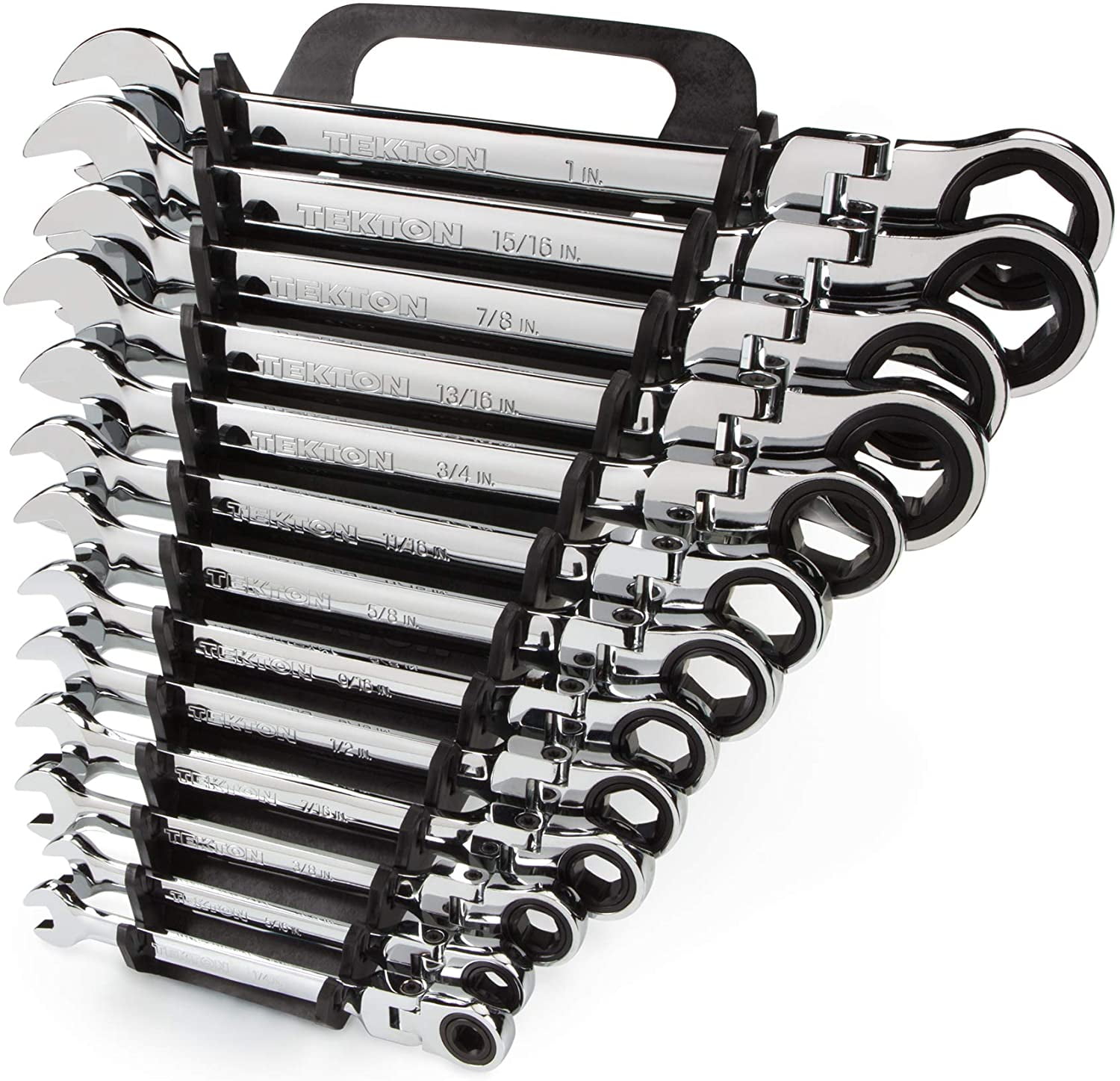 TEKTON WRN57071 Flex-head Ratcheting Combination Wrench Set With and Go for sale online TEKTON WRN57071 Flex-head Ratcheting Combination Wrench Set With and Go for sale online