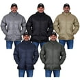 thumbnail image 7 of Tallino Men's Cold Weather Mock Neck Puffer Jacket with Zip Off Hood, 7 of 7