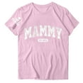 thumbnail image 2 of Fiudx Ofertas Del Día Tops con Estampado de Moda para Mujer, Blusa de Manga Corta, Camisetas Divertidas con Cuello Redondo, 2 of 3